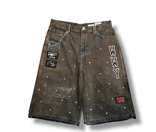 WWY Atelier Denim 02 Earth Wash Patch Cargo front