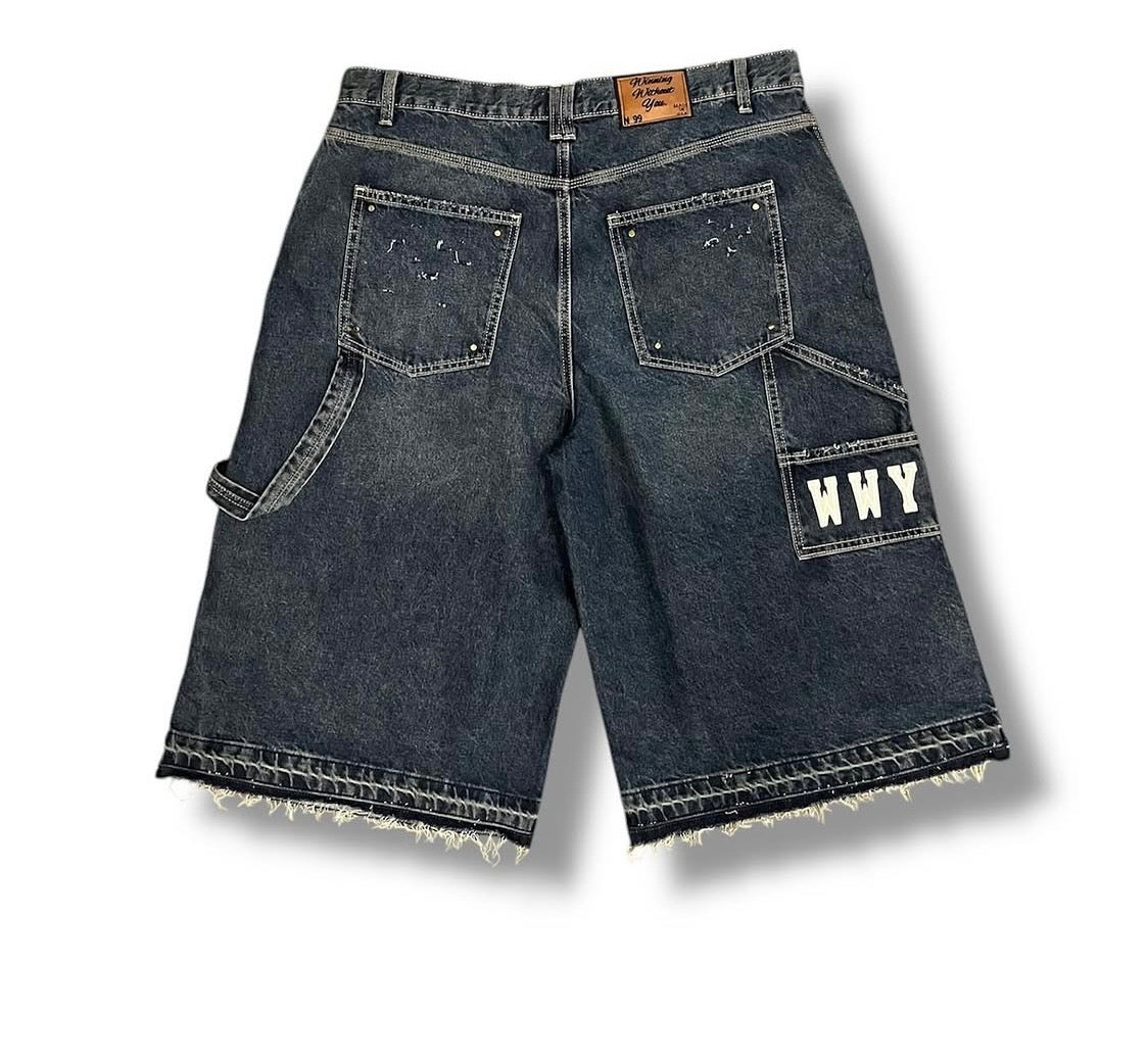 WWY Atelier Denim 05 Noir Script Carpenter back