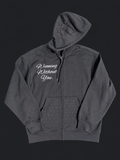 WWY “Midnight Stakes” Zip Hoodie — front view